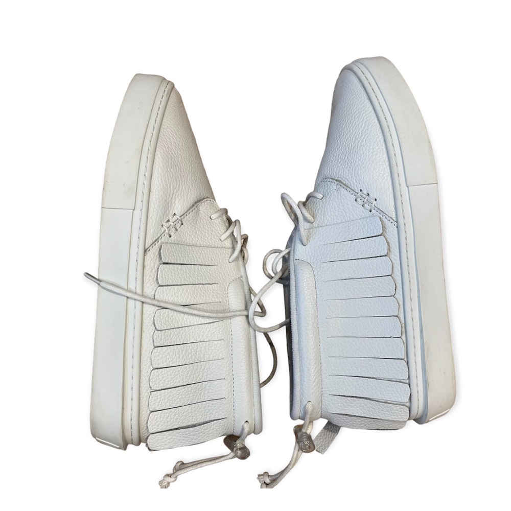 Clear Weather Sneakers One-O-One White Leather Size 10.5